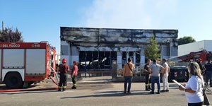 Incendio in un’azienda a Mirandola (MO)