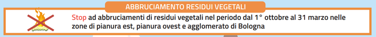 Abbruciamento residui vegetali 2024-2025