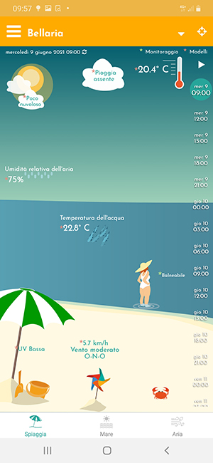 Immagine App Infomare-ER Spiaggia